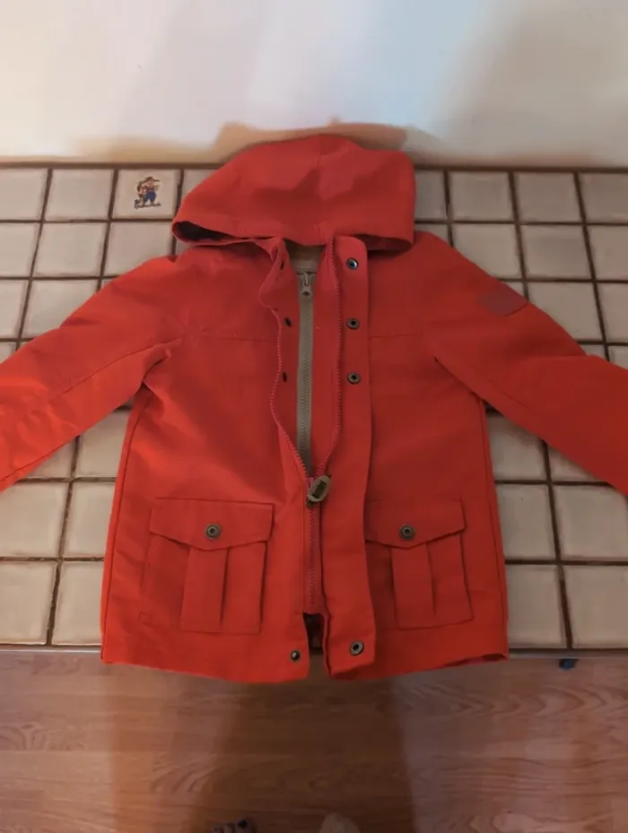Veste légère rouge Verbaudet 4 ans - photo numéro 2