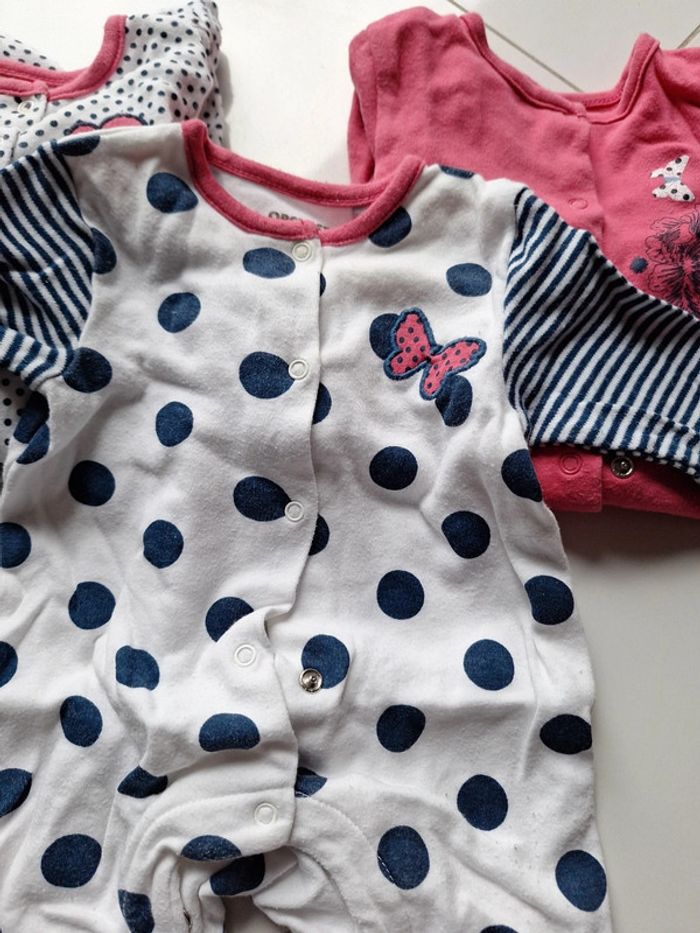 Lot 3 pyjamas coton 3 mois orchestra - photo numéro 3