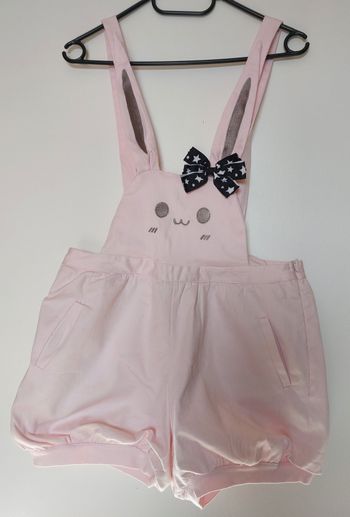Salopette short lapin taille M
