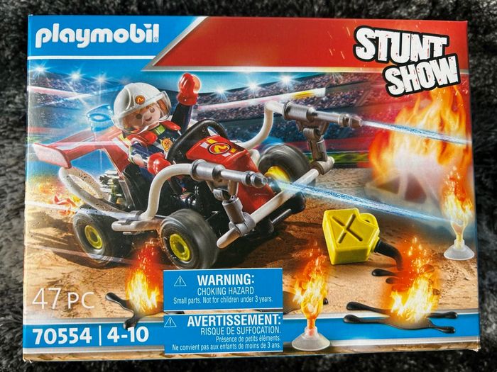 Playmobil 70554 Stuntshow Véhicule et Pompier- Stuntshow- Stuntshow- véhicule Pompier