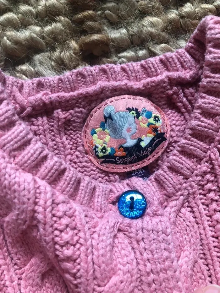 Gilet/Cardigan court en tricot Sergent Major - photo numéro 4