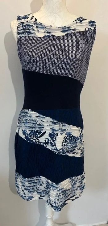 (Tir3) Robe bleue Desigual t.L