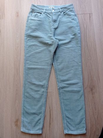 PANTALON BIZZBEE Velours Vert.