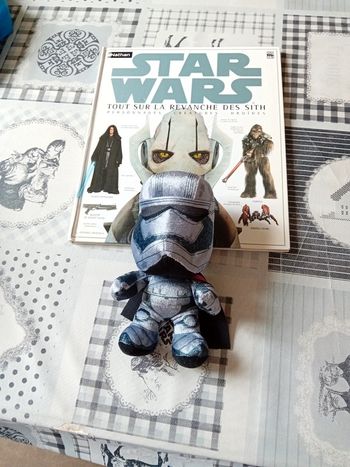 Livre et peluche star wars