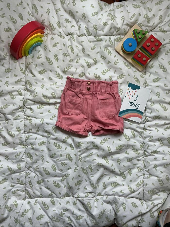 short en jean rose 3 mois kiabi