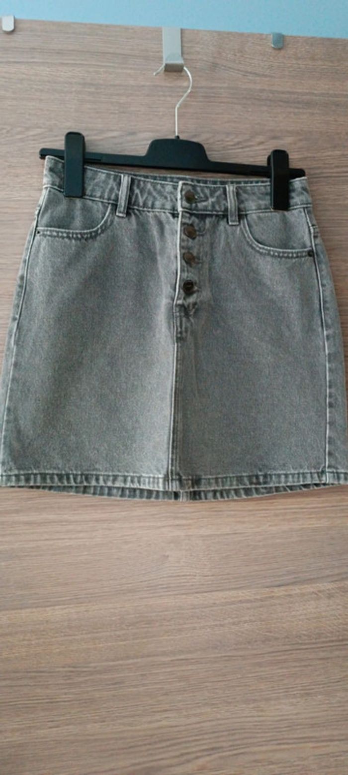 Jupe en jeans gris Pimkie taille 34