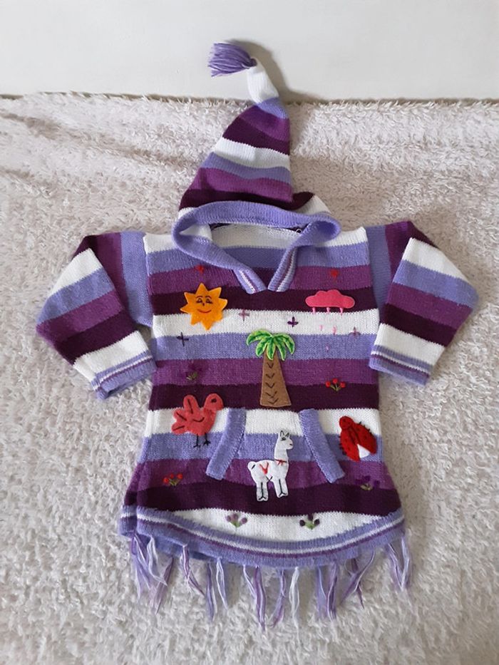 Pull péruvien en laine 3 ans
