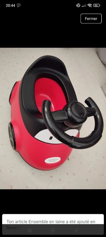 Pot voiture formula baby