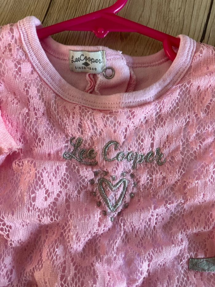 Robe fille dentelle rose taille 3 mois - photo numéro 4