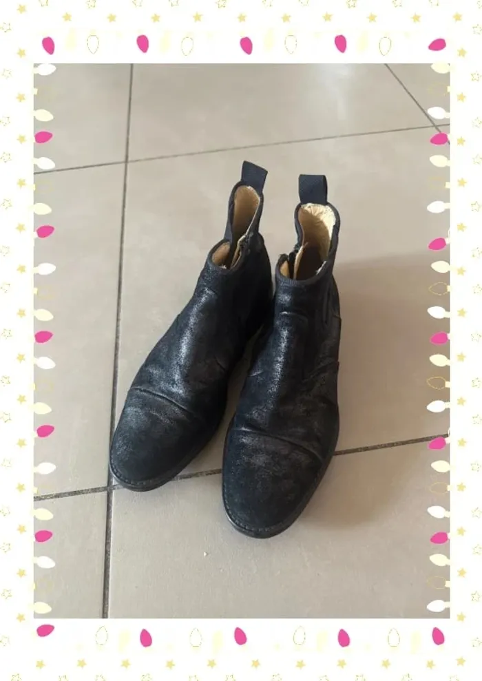 Bottines enfant Pom d’Api – Taille 33 - photo numéro 2