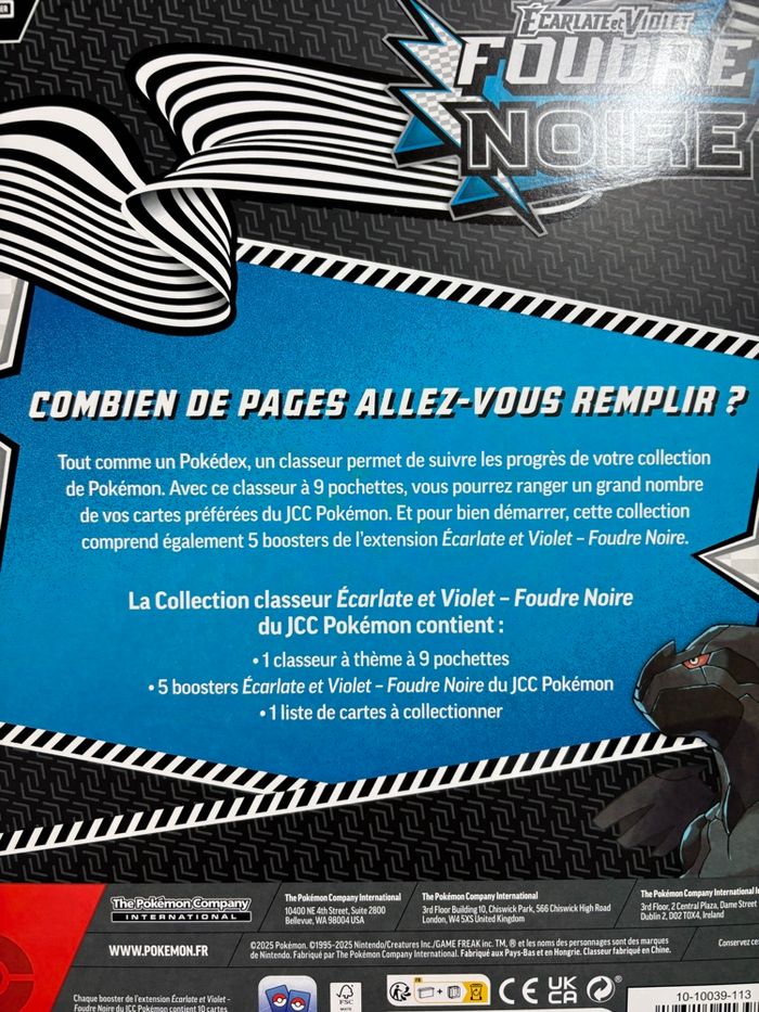Pokémon Coffret Classeur EV10.5 Foudre Noire - photo numéro 4