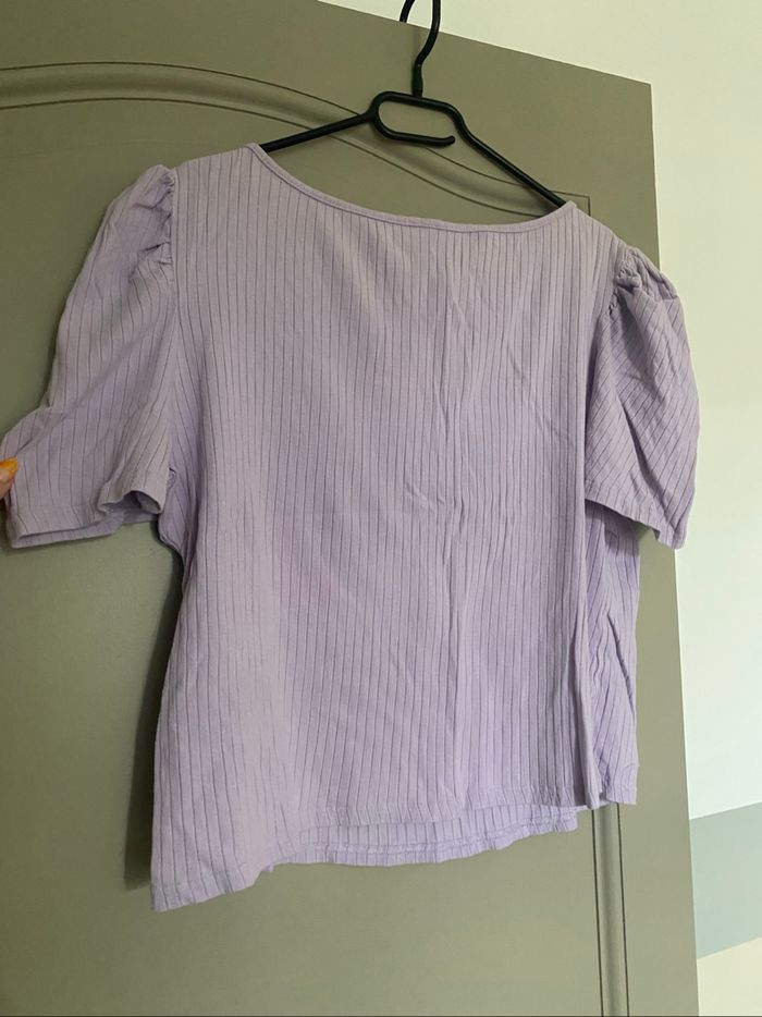 T-shirt parme - photo numéro 4