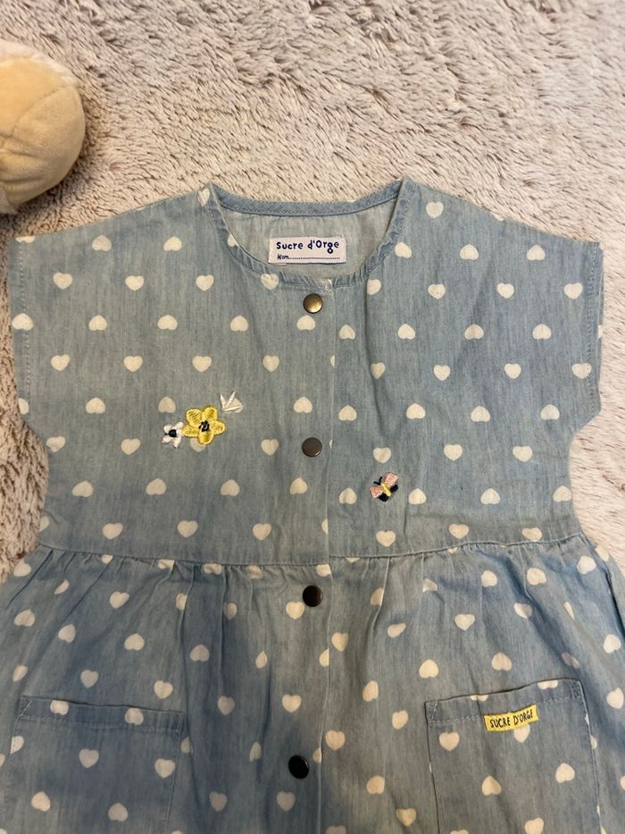 Robe en jeans à cœur - Sucre d’orge - photo numéro 3