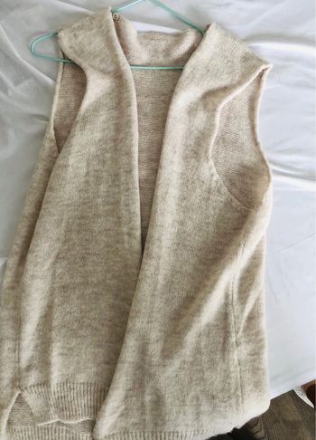 Gilet sans manche beige