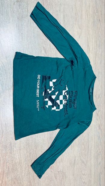 Teeshirt manches longues vert 6 ans 