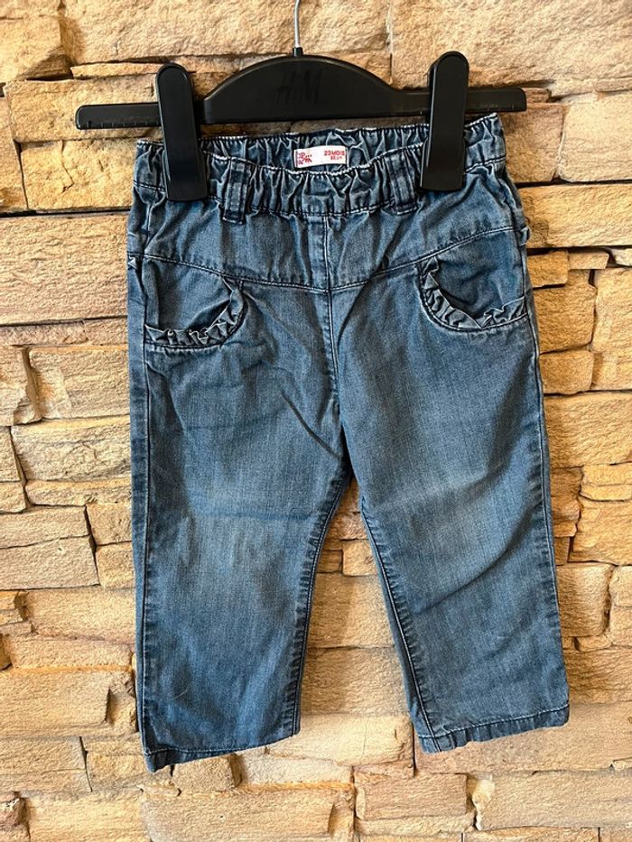 Pantalon jean souple taille élastique 23 mois DPAM