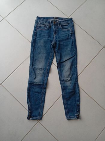 Jean skinny fermeture éclair aux chevilles Only