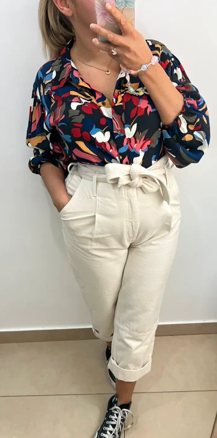 Chemise Celline Ba&sh colorée - photo numéro 3