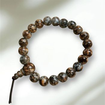 Bracelets boules ajustable en pierres véritables neuf