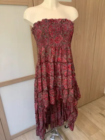 Robe bustier longue dégradée