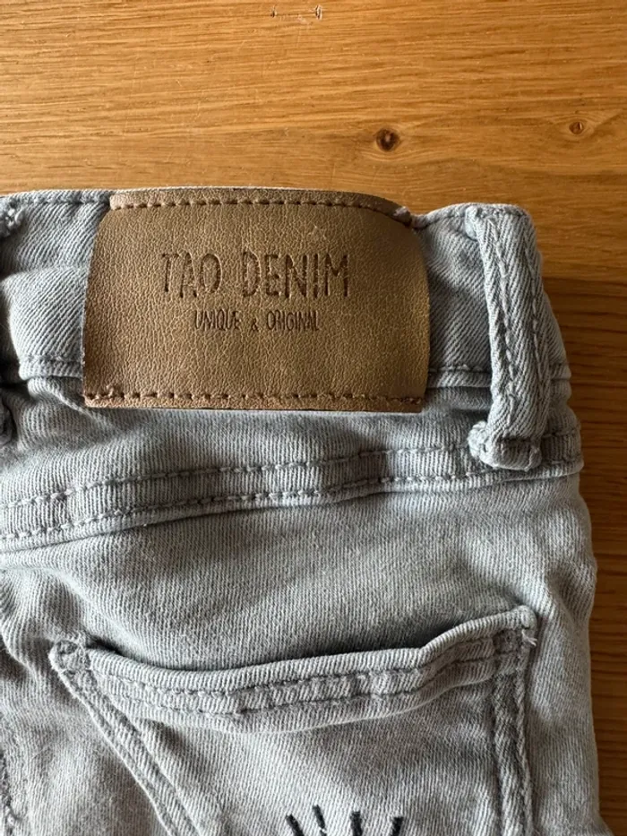 Jeans gris coupe skinny modèle Louise - Taille 4 Ans - photo numéro 5