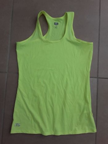 Débardeur jaune fluo femme 38 ITS NEUF