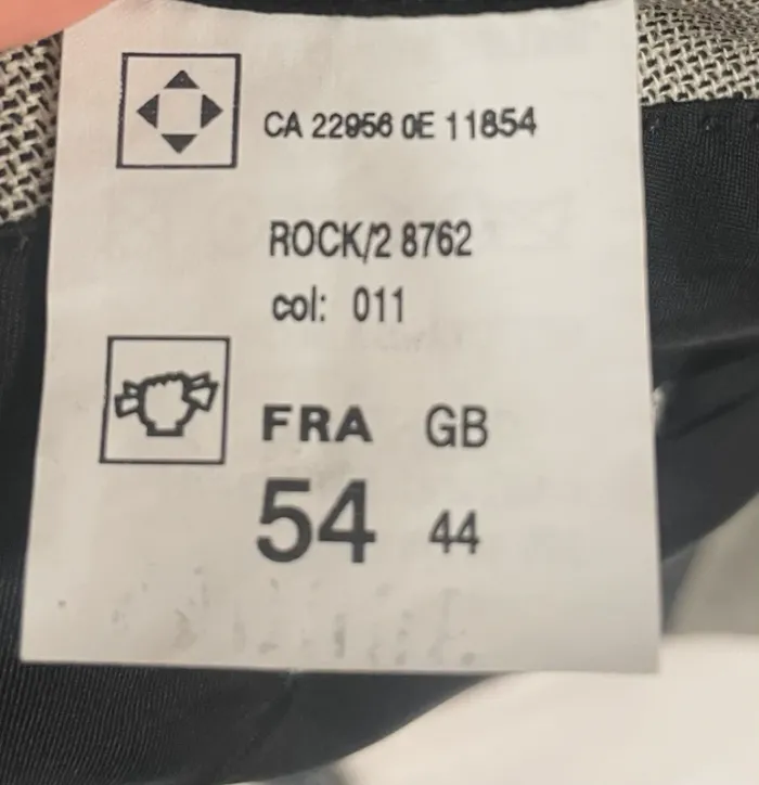 Veste de costume gris clair Saint Hilaire - Élégance classique taille 54 A468 - photo numéro 17