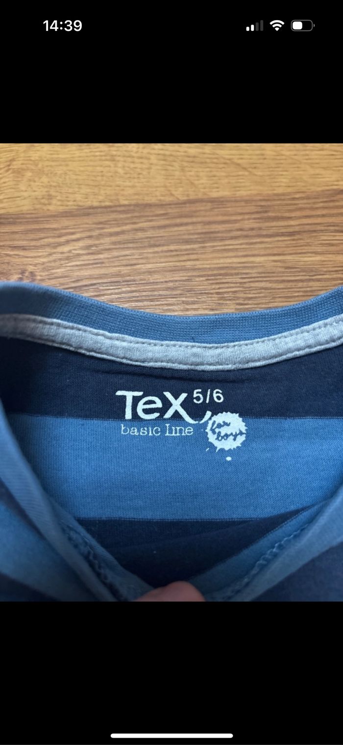 Maillot manche longue TEX garçon 5/6 ans - photo numéro 2