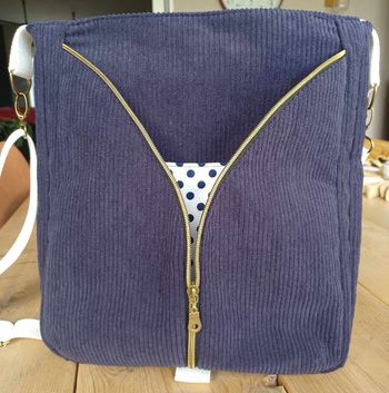 Sac fourre-tout original bleu