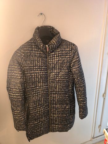 Doudoune femme noire et crème