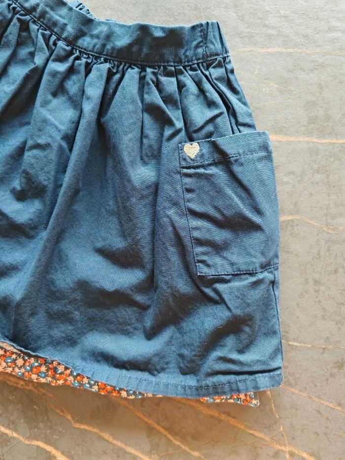 Jupe bleue marine réversible Vertbaudet 6 ans - photo numéro 3