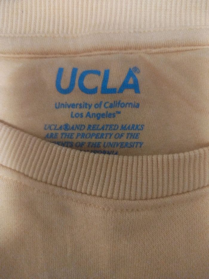 Sweatshirt jaune universitaire officiel UCLA - Taille M - photo numéro 2