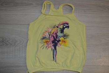 Débardeur jaune perroquet 3 ans