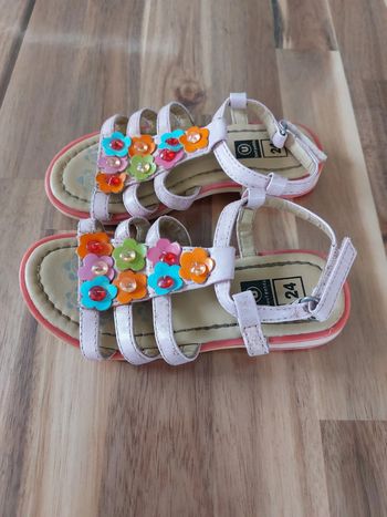 Sandalettes multicolores