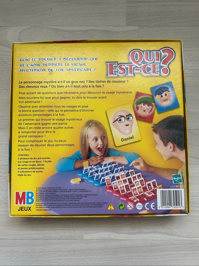 Qui est-ce ? jeu de société MB/Hasbro - photo numéro 3