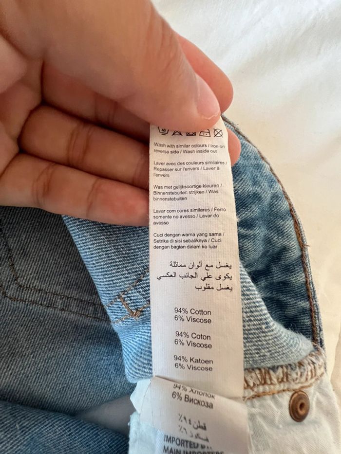 Short jeans court taille haute new look taille 38 - photo numéro 4