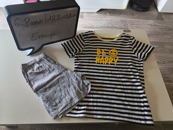 Pyjama garçon 6/8 ans Emoji 