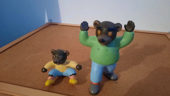 Lot figurine petit ours brun - photo numéro 2