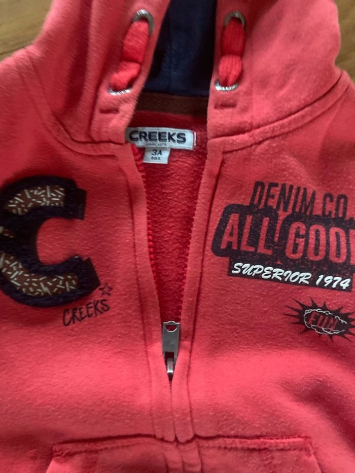 Sweat-shirt à capuche gilet 3 ans - photo numéro 2