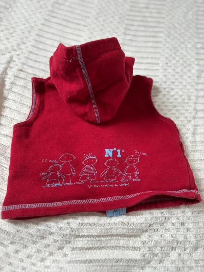Veste sans manche garçon 12 mois - photo numéro 4