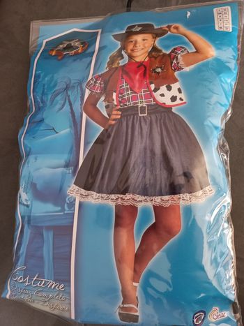 Deguisement robe cowboys fille 5/7 ans césar