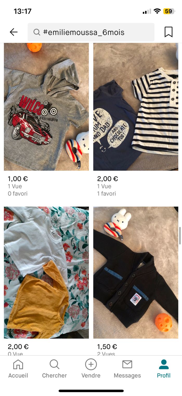 Vend vêtements garçon 6 mois - photo numéro 2