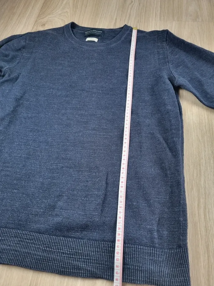 Pull a col rond Jack & Jones bleue Homme Taille M - photo numéro 4