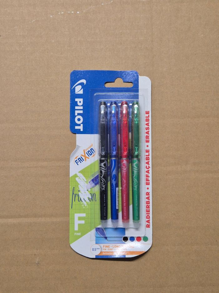 Blister 4 stylos Pilot Frixion F