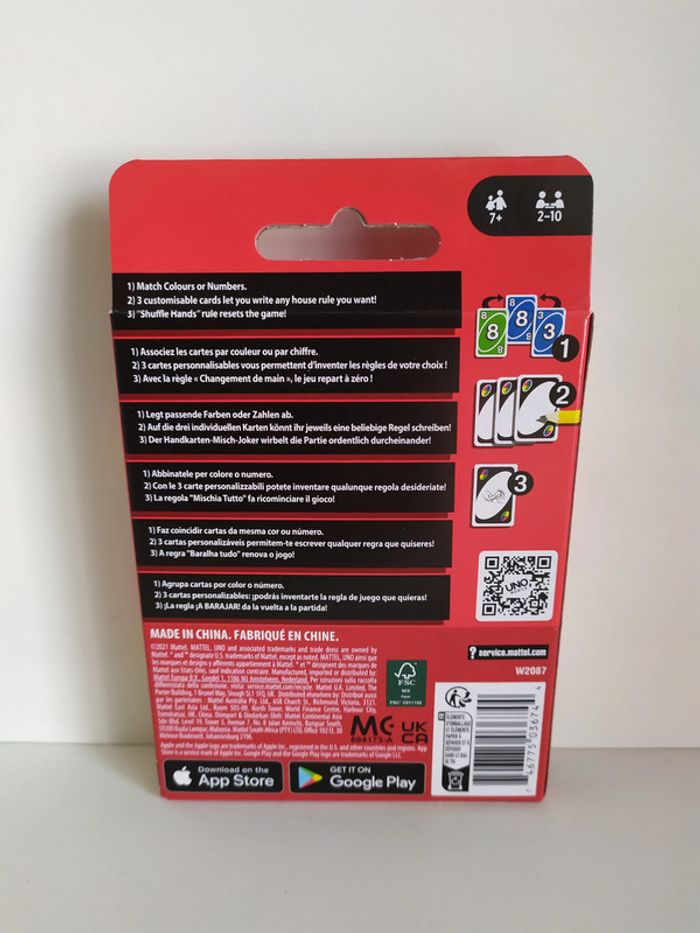 jeu de cartes UNO classique Mattel neuf - photo numéro 2