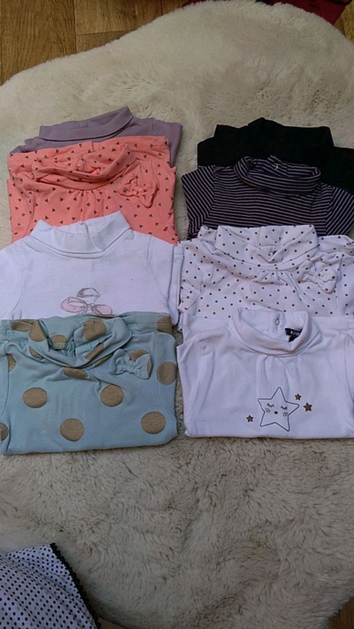 Lot de 8 haut col roulé