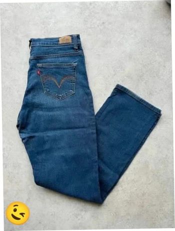 Jeans Levi's 512 W30 FR40 coupe droite bleu Femme Women pan531b