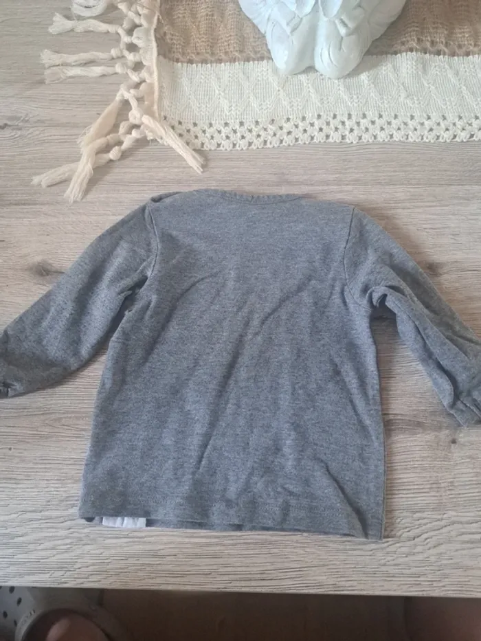 Tee-shirt manches longues Noppies 1mois 56 - photo numéro 2
