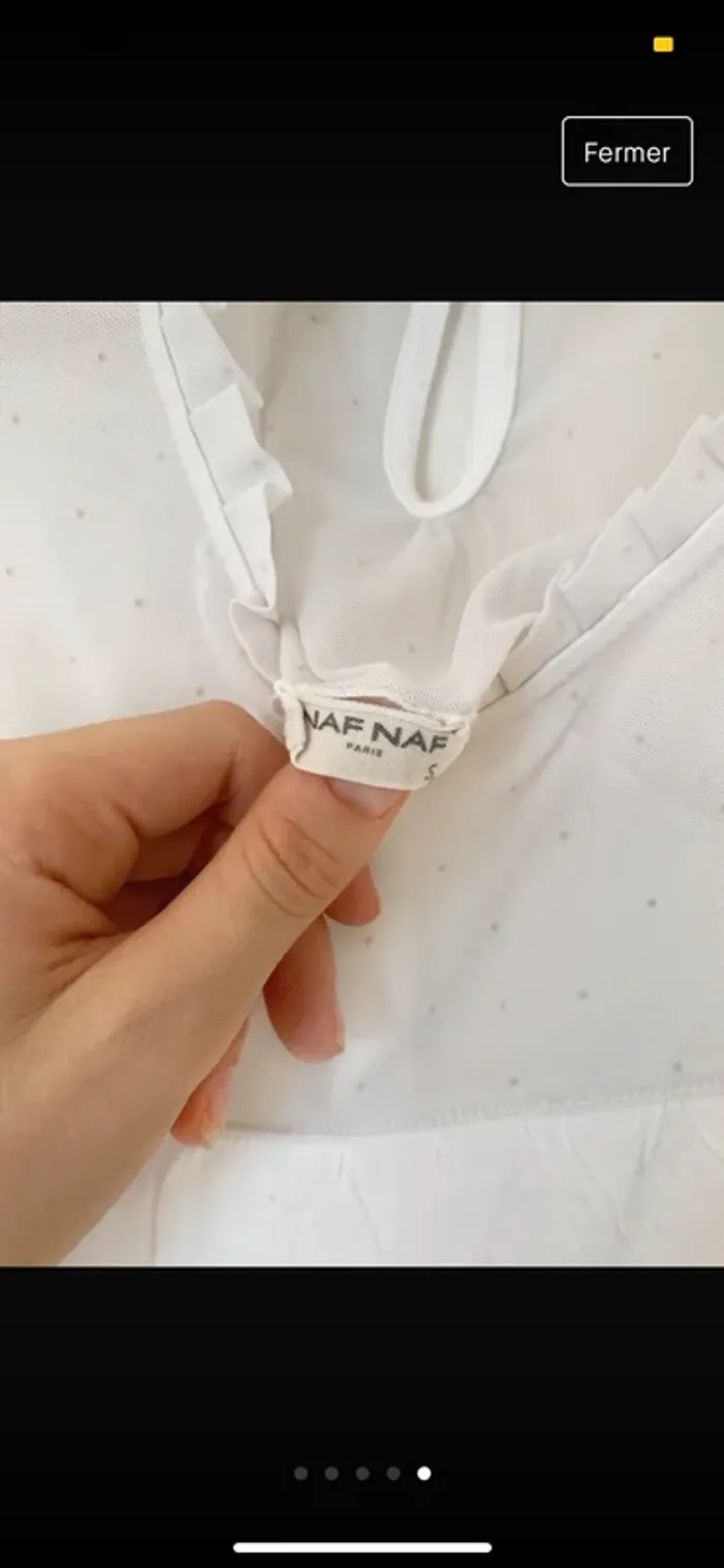 Jolie blouse sans manche dentelle NAF NAF - photo numéro 5