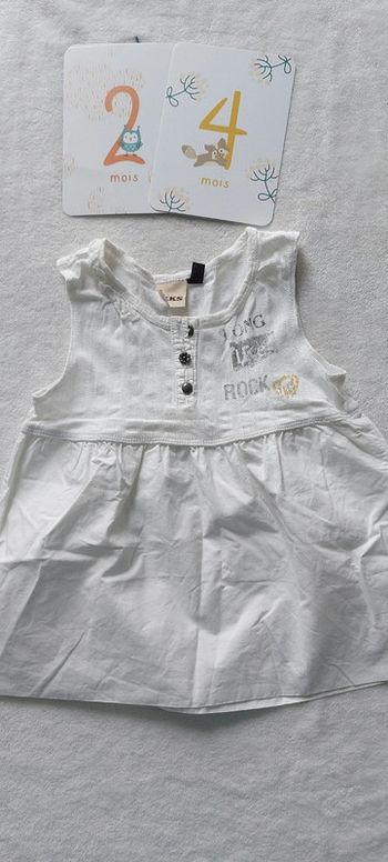 Haut blouse sans manche été 2 ans